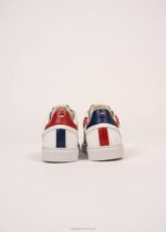 Saint James Men BASK CAVAL V4HD146 Sustainable Sneakers by Caval WHITE/RED - Image 8