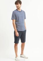 Saint James Men PLOUIDER V4HD140 Breton T-Shirt Crew Neck 100% Cotton NAVY/ECRU - Image 4
