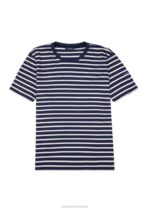 Saint James Men PLOUIDER V4HD140 Breton T-Shirt Crew Neck 100% Cotton NAVY/ECRU - Image 6
