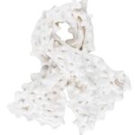 Saint James Unisex ALVEOLE V4HD102 Fancy Knit Scarf IVORY