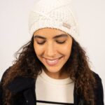 Saint James Unisex ANDES V4HD125 Structured Knit Beanie with Pom Pom WINTER WHITE