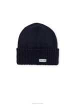 Saint James Unisex BARBARESQUE V4HD69 Heavy Stitch Wool Stocking Cap NAVY - Image 2
