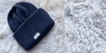 Saint James Unisex BARBARESQUE V4HD69 Heavy Stitch Wool Stocking Cap NAVY - Image 5
