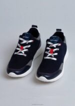 Saint James Unisex BASK UBAC V4HD30 Recycled Wool Sneakers by Ubac NAVY - Image 3