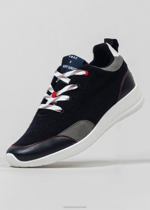 saint_james_unisex_bask_ubac_v4hd30_recycled_wool_sneakers_by_ubac_navy.jpg Saint James Unisex BASK UBAC V4HD30 Recycled Wool Sneakers by Ubac NAVY - Image 1