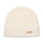 Saint James Unisex CANOT V4HD56 Soft Wool Beanie in Purl Knit IVORY