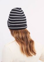 Saint James Unisex CARTIER V4HD70 Nautical Striped Wool Blend Beanie NAVY/IVORY - Image 5