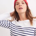 Saint James Unisex CARTIER V4HD85 Nautical Wool Blend Beanie RED