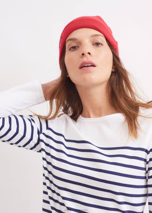 saint_james_unisex_cartier_v4hd85_nautical_wool_blend_beanie_red.jpg Saint James Unisex CARTIER V4HD85 Nautical Wool Blend Beanie RED - Image 1