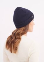 Saint James Unisex CARTIER V4HD86 Nautical Wool Blend Beanie NAVY - Image 2