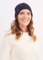 Saint James Unisex CARTIER V4HD86 Nautical Wool Blend Beanie NAVY