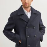 Saint James Unisex GALION V4HD154 Traditional Nautical Reefer NAVY