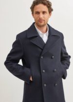 Saint James Unisex GALION V4HD154 Traditional Nautical Reefer NAVY
