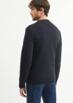 Saint James Unisex LOCRONAN V4HD152 Crew Neck Sweater Straight Fit NAVY - Image 2