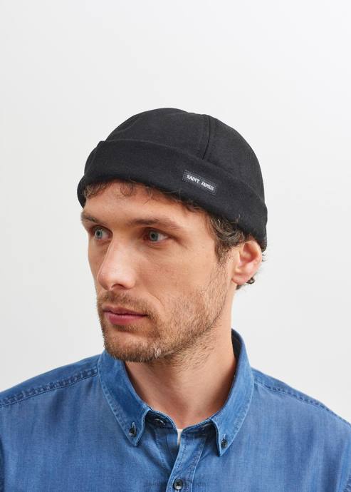 saint_james_unisex_marin_miki_v4hd80_watch_cap_black.jpg Saint James Unisex MARIN MIKI V4HD80 Watch Cap BLACK - Image 1