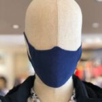 Saint James Unisex MASQUE TRICOT V4HD166 Cotton Knit Face Mask NAVY