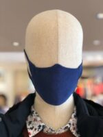 Saint James Unisex MASQUE TRICOT V4HD166 Cotton Knit Face Mask NAVY