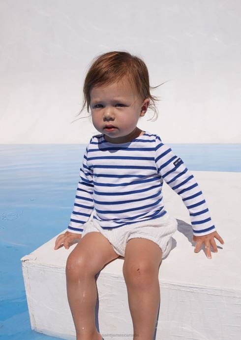 saint_james_unisex_minquiers_kids_v4hd174_authentic_breton_shirt_for_kids_in_soft_cotton_white_royal_blue.jpg Saint James Unisex MINQUIERS KIDS V4HD174 Authentic Breton Shirt for Kids in Soft Cotton WHITE/ROYAL BLUE - Image 1