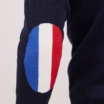 Saint James Unisex MONDIOVISION V4HD153 Wool France Sweater NAVY/MULTICO