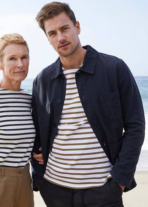saint_james_unisex_sirocco_ii_v4hd151_navy_french_chore_jacket_workwear_cotton_canvas_navy.jpg Saint James Unisex SIROCCO II V4HD151 Navy French Chore Jacket Workwear Cotton Canvas NAVY - Image 1