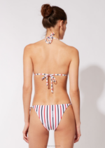 Saint James Unisex SOLID & STRIPED V4HD35 The Reversible Iris Top WHITE/NAVY/RED - Image 3