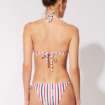 Saint James Unisex SOLID & STRIPED V4HD36 The Reversible Iris Bottom WHITE/NAVY/RED