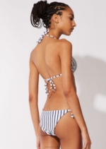 Saint James Unisex SOLID & STRIPED V4HD37 The Reversible Iris Top WHITE/NAVY - Image 3