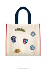 Saint James Unisex SOLID & STRIPED V4HD39 Canvas Tote With Patches MULTICO