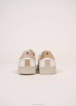 Saint James Women BASK CAVAL V4HD4 Sustainable Sneakers by Caval WHITE/GOLD LUREX - Image 5