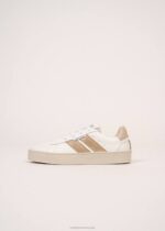 Saint James Women BASK CAVAL V4HD4 Sustainable Sneakers by Caval WHITE/GOLD LUREX - Image 6
