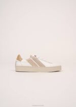 Saint James Women BASK CAVAL V4HD4 Sustainable Sneakers by Caval WHITE/GOLD LUREX - Image 7