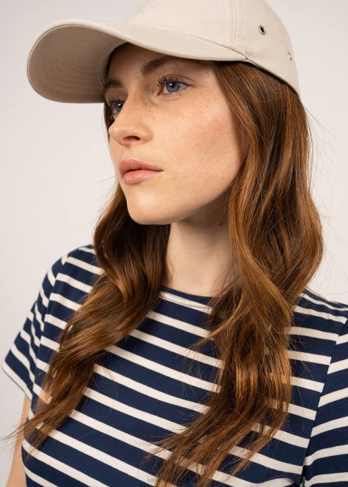 Saint James Women ETRILLE V4HD64 Nautical Stripe Tee with Short Sleeves Soft Cotton Fit NAVY/ECRU - Image 5