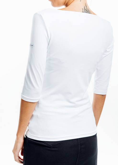 Saint James Women GARDE-COTE III V4HD16 Solid White Top With UV Protection Fit WHITE - Image 5