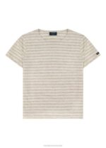 Saint James Women JENNI KAYNE V4HD32 Rue Striped Tee OATMEAL/WHITE - Image 2