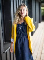 Saint James Women STE EMMA V4HD84 Rainproof Slicker YELLOW - Image 9